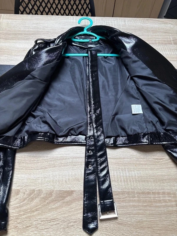 Veste perfecto preto brilhante – elegante e chique Tamanho 1 – photo 4